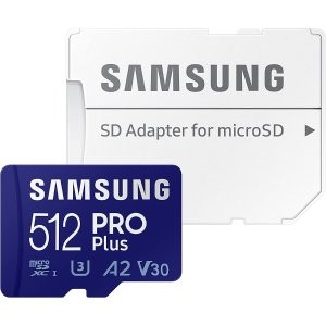 Samsung EVO PRO Plus 512GB 160MB/s microSDXC 存储卡