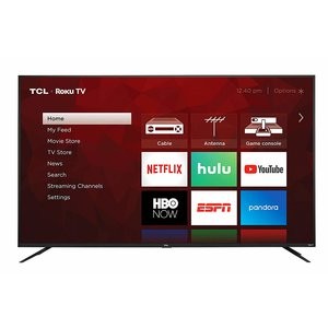 TCL 75S425 75吋 4K 超高清 HDR Roku 智能电视
