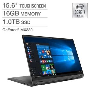 Lenovo Flex 15.6" 2合1变形本 (i7-1065G7, 4K, MX330, 16GB, 1TB)