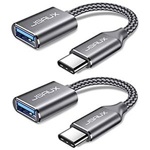 JSAUX USB C to USB 3.0 Adapter 0.5ft 2个装 转接头