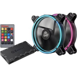 ENERMAX T.B. RGB 14CM RGB LED 机箱风扇 2把