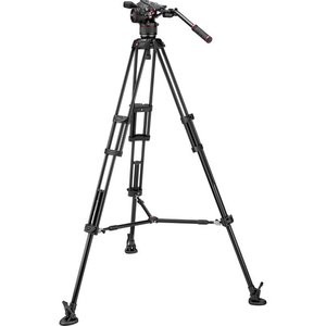 Manfrotto Nitrotech N8 液压云台 + 546B 双管三脚架