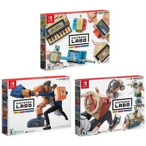 Nintendo Labo 日版机器人套装 + 汽车套装 + 六合一套装