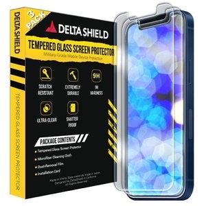 DeltaShield iPhone 12 Pro Max 钢化玻璃膜 3片装