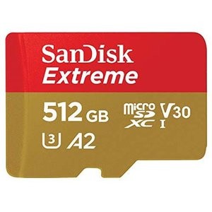 SanDisk Extreme 512GB U3 A2 V30 microSDXC 存储卡