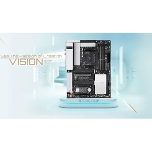 GIGABYTE B550 VISION D AM4 ATX 主板 支持ECC, 雷电3, PCIe4.0 X16+X8