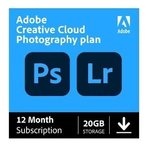 Adobe Creative Cloud Photography 12月订阅(PS+LR) 带 20GB 云存储