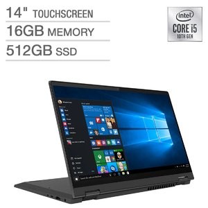 Lenovo Flex 14" 2合1触屏本 (i5-1035G1, 16GB, 512GB)