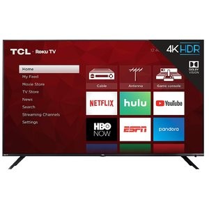 史低价：TCL 75R617 2019款 75" 4K HDR Roku 智能电视