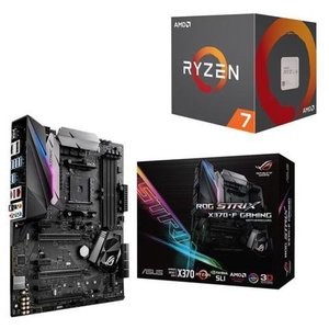 AMD RYZEN 7 2700 CPU + Asus ROG X370-F 主板