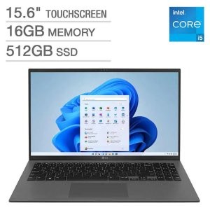 比黑五低：LG gram 15.6" 触屏轻薄本 (i5-1240P, 16GB, 512GB)