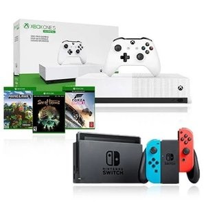 NS 红蓝版主机 + Xbox One S 无光驱版主机