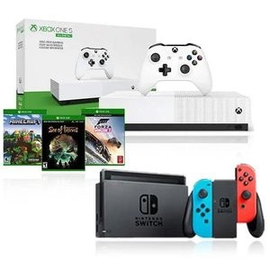 Nintendo Switch 红蓝 + Xbox One S 1TB + 3游戏