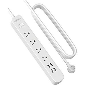 NTONPOWER 4孔交流电插排 自带4USB充电口