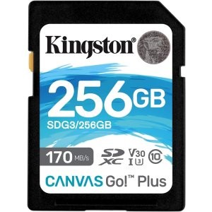 史低价：Kingston 256GB Canvas Go Plus 170MB/s SDXC存储卡