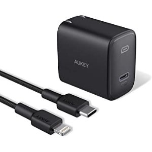 AUKEY Swift 18W + USB-C转Lightning 快充套装 MFI认证
