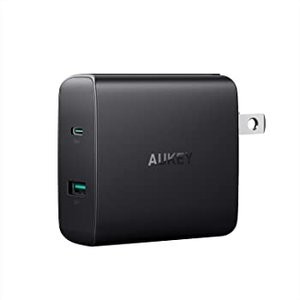 AUKEY USB-C+USB-A 56.5W 2口充电器 支持PD