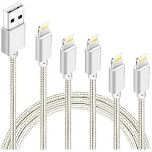 IDISON USB-A转Lighting 尼龙数据线 5根 (0.9米x2 1.8米x2 3米x1)