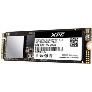 XPG SX8200 Pro 1TB 3D NAND PCIe NVMe Gen3x4 M.2 2280 固态硬盘
