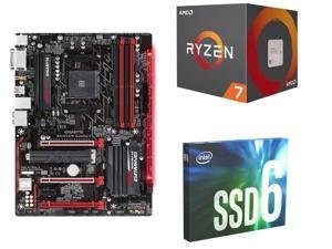 AMD RYZEN 7 2700+技嘉GA-AX370主板+250GB SSD