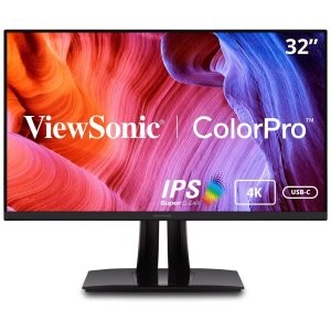 史低价：ViewSonic VP3256-4K 31.5" 4K FreeSync IPS 显示器