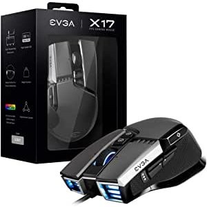 EVGA X17 游戏鼠标 16,000 DPI 10个按键
