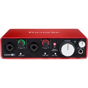 Focusrite Scarlett 2i2 2代 2进2出 USB 音频接口