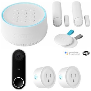 Nest 智能安防系统入门大礼包，带智能门铃和智能插头