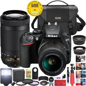 Nikon D3500 DSLR + 18-55&70-300双镜头套机