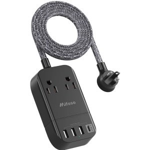 白菜价：Mifaso 2 AC插口 + 3 USB + 1 Typc-C 延长插座