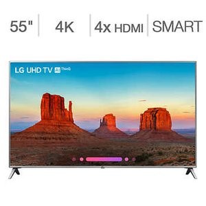 LG 55" UK6500AUA 4K HDR ThinQ AI 智能电视