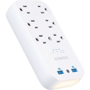 Anker 331 6xAC & 2xUSB-A 带夜灯墙壁插座