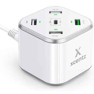 Xcentz 多功能桌面方形充电站 支持QC3.0 带USB-C接口