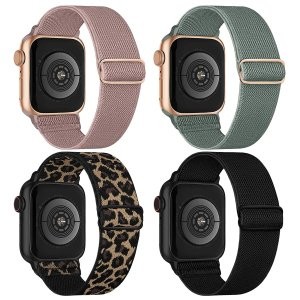 Stretchy Apple Watch 尼龙编织表带 4条