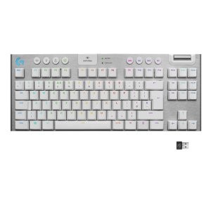 Logitech G915 TKL 旗舰级无线超薄机械键盘 白色