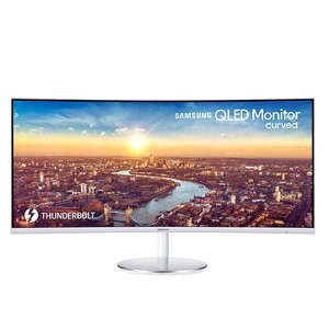 Samsung 34'' CJ791 雷电3 QLED 曲面带鱼屏显示器