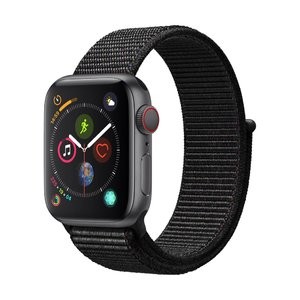 Apple Watch Series 4 (GPS + Cellular, 44mm) 黑色编织表带