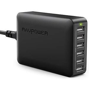 RAVPower 60W 12A 6端口 USB 台式充电器