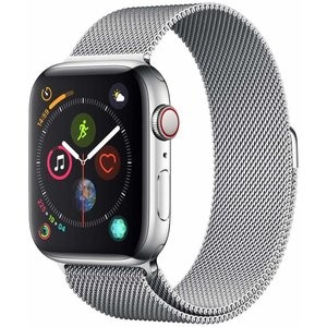 Apple Watch 4 44mm 不锈钢蜂窝版 + 米兰尼斯表带