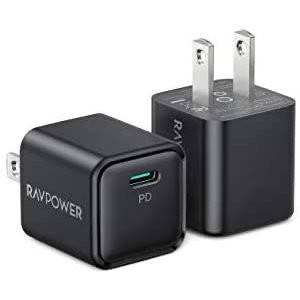 RAVPower 20W USB-C 快充充电器 2件装
