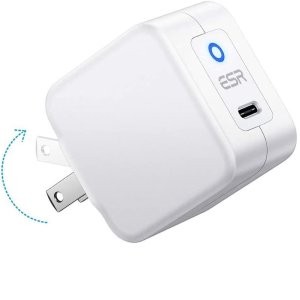 ESR 20W mini PD 充电头 可折叠设计