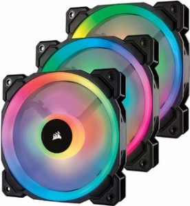 Corsair LL120 RGB 120mm PWM 风扇 3个