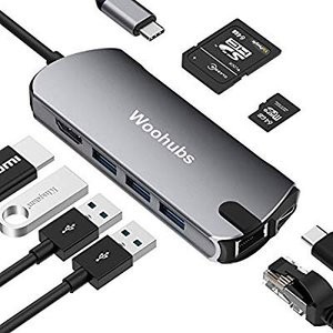 Woohubs usb-c Hub 8合1 USB-C 扩展坞