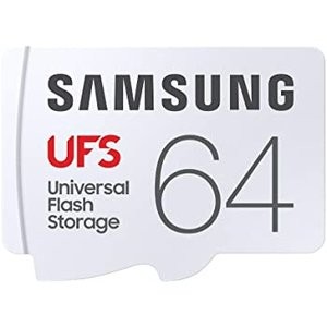 史低价：SAMSUNG UFS 64GB 500MB/s 存储卡