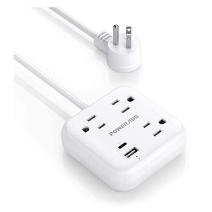 折扣升级：POWERADD 插线板 支持PD USB C/USB A充电