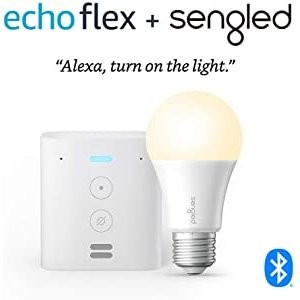Amazon Echo Flex 插座式 Alexa 智能语音助手+智能灯泡
