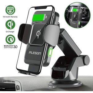 PLESON 10W 无线快充车载手机双用支架