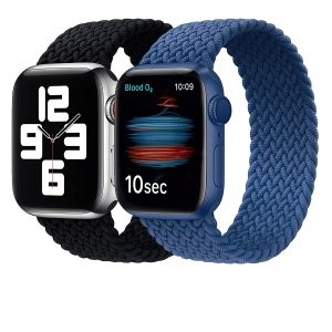 Girovo  Apple Watch Band 44mm 编织表带 两条装