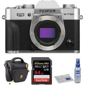 FUJIFILM X-T30 机身 + 64GB SDXC + 包 + 蔡司清洁套装