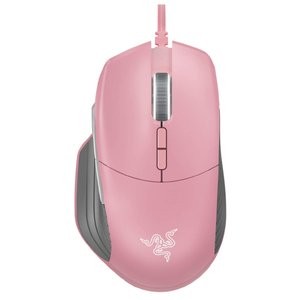 雷蛇 巴塞利斯蛇 粉晶版 猛男色 16000DPI 游戏鼠标